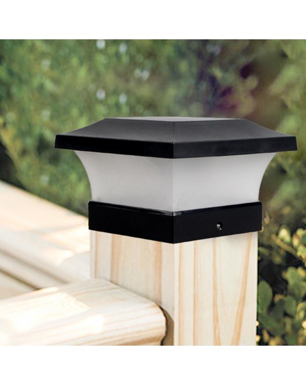 LED Solar Power Square Post Lights Waterproof Column Light for Outdoor Garden Garden Wall Lamp