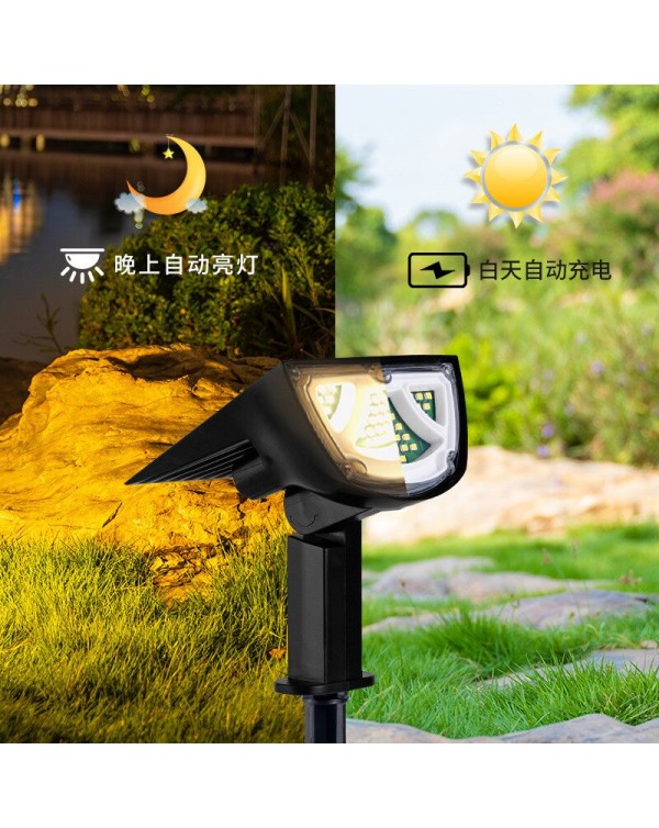 Solar LED Spotlights Outdoor Garden Waterproof Solar Powered Lawn Path Lamp Landscape Lighting for Yard Patio Driveway Sidewalk