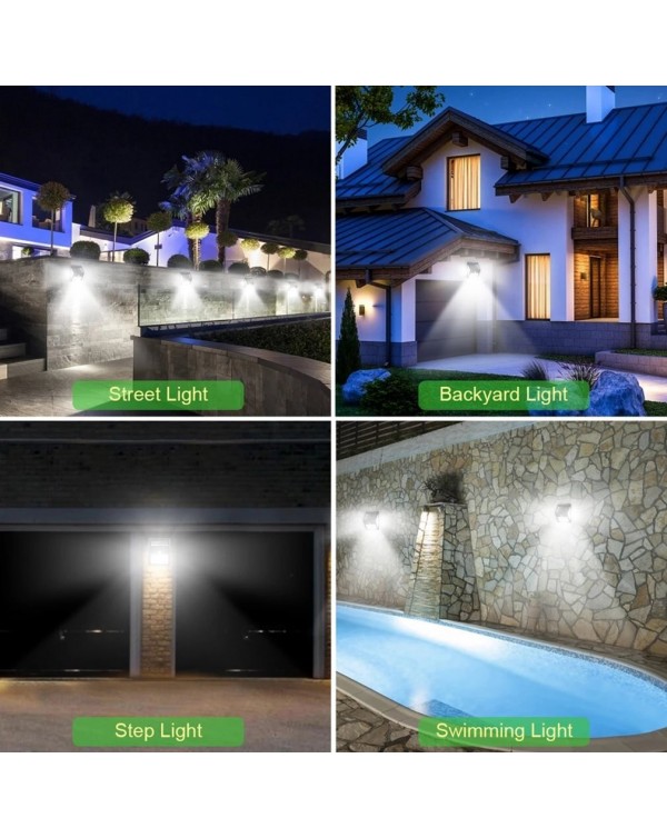 Outdoor Lighting 100 LED Solar Wall Light Waterproof Outdoor Lamp LED With PIR Motion Sensor Exterior Street Light