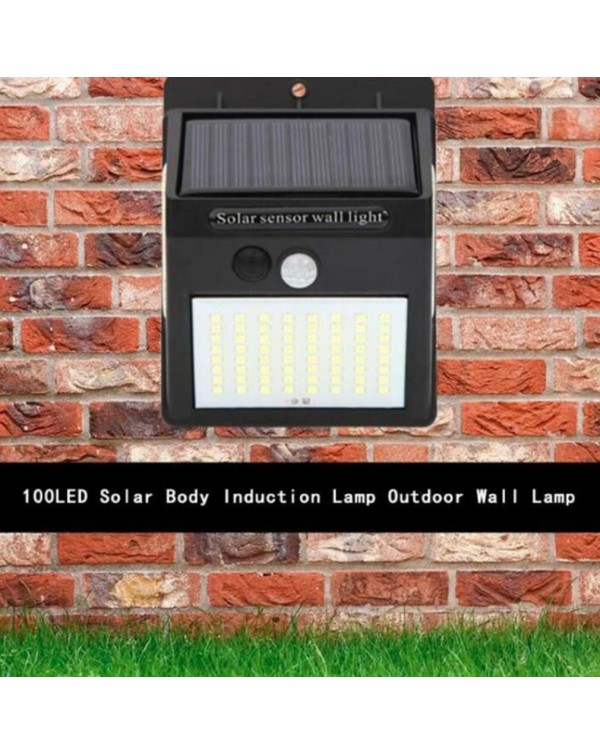 Outdoor Lighting 100 LED Solar Wall Light Waterproof Outdoor Lamp LED With PIR Motion Sensor Exterior Street Light