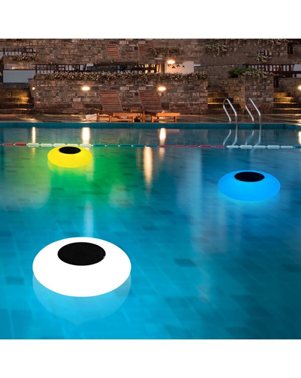 Outdoor Ufo Floating Solar Underwater Light Rgb Variable Swimming Pool Pond Party Solar Floating Night  Garden Lawn Light Lamp