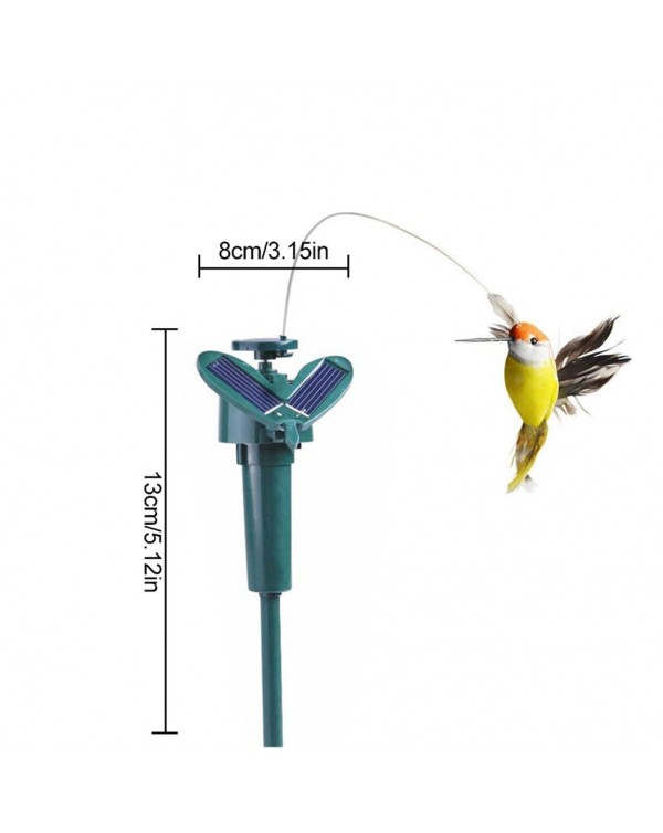 New Solar Rotating Bird Funny Solar Toy Flying Hummingbird Powered Birds For Outdoor Yard Garden Decoration