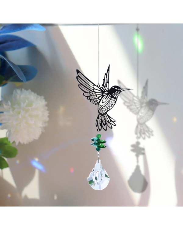 Crystal Prisms Animal Wind Chimes Rainbow Maker Light Catcher Window Hanging Decor Curtain Pendant Outdoor Home Christmas Gifts