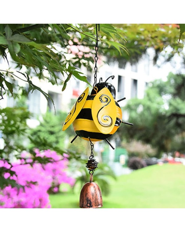 Cute Cartoon Ladybug Garden Bells Wind Chimes for Outside Decoration Soothing Melodic Deep Tones Outdoor Decor Rustproof