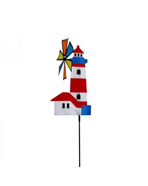 3D House Windmill Wind Spinner Whirligig Pinwheel Yard Garden Decor Outdoor Classical Kids Toys