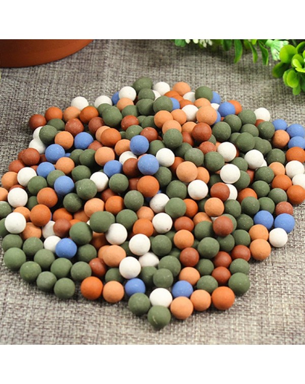 500g Culture Botany Painted Pottery Multi Colored Butcher Stone Pot Decoration Anion Land Water Ceramsite Ball Garden Supplies