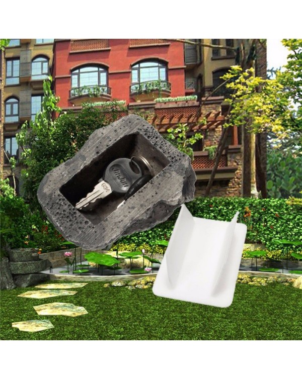 RamPro Hide-a-Spare-Key Fake Rock Looks & Feels like Real Stone Safe Hidden Case Box for Outdoor Garden or Yard Geocaching
