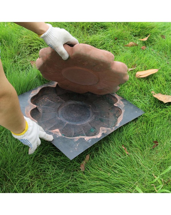 Stone Mold DIY Cement Paving Mold Floor Tile Pavement Flower Mold Maker Road Making Tool For Courtyards Garden