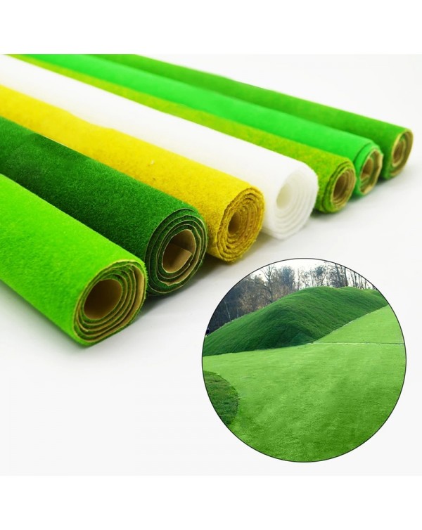 Artificial Turf Landscape Grass Mat For Model Train Not Adhesive Scenery Layout Lawn Diorama Accessories 25X25 35X50Cm 35X100Cm