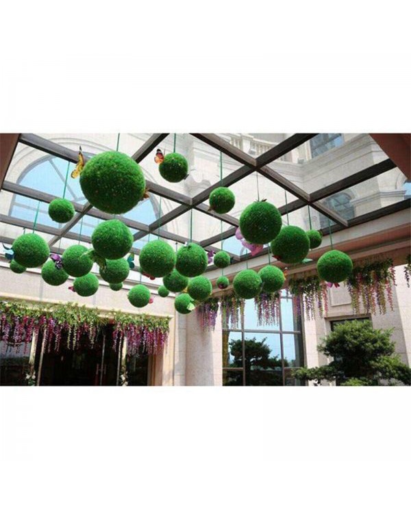 Large Green Artificial Plant Ball Topiary Tree Wedding Party Home Outdoor Decoration Plants Plastic Grass Ball Wedding Decor#g3