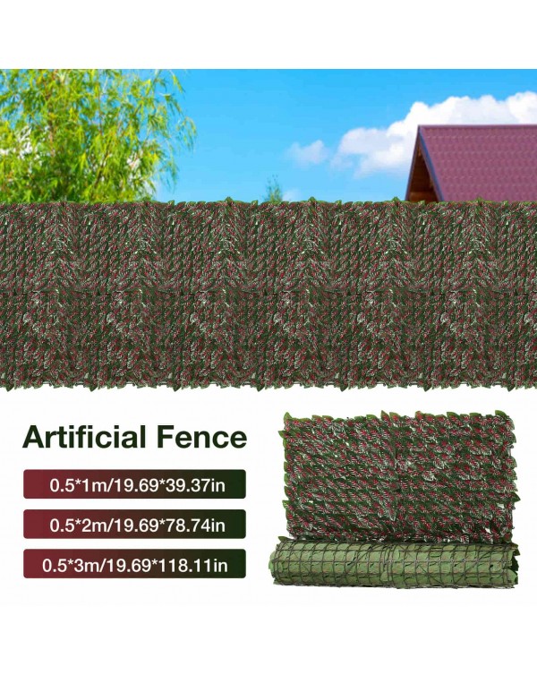 Artificial Fence Green Plants Privacy Fence Garden Decoration Panel Ivy Privacy Garden Fence Backyard Home Decor Rattan Handy