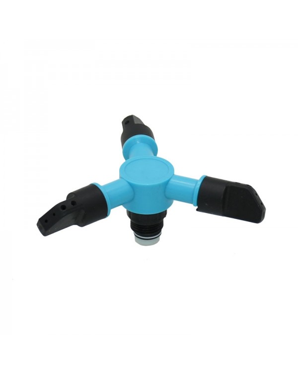 Male 1/2" garden lawn sprinkler 3-Arm Rotating Sprinkler Nozzle 360 degrees Lawn Watering Irrigation 1 Pc