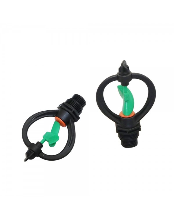 1/2" to 3/4" Male Thread Rotating Sprinklers 360 Degree Butterfly Rotary Watering Nozzle Garden Agriculture Irrigation Sprinkler