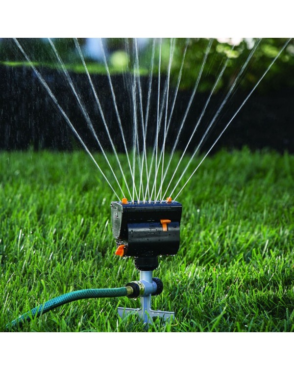 16 Holes Garden Oscillating Sprinklers Sprayer Automatic Swing Nozzle Lawn Sprinkler Garden Lawn Irrigation Watering Tools