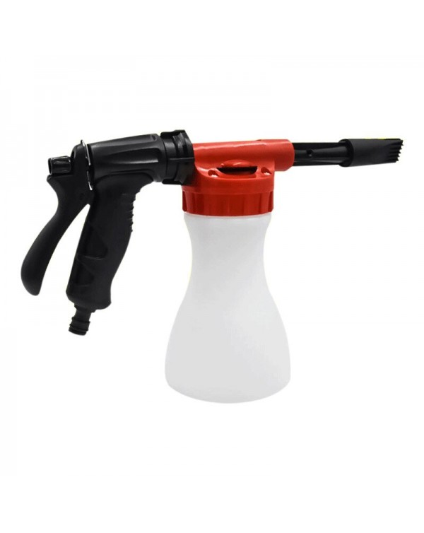 Car Snow Foam Lance High Pressure Long Nozzle Wash Sprayer Adjustable Car Water Gun With 800ml Bottle Watering Can For Cleaning