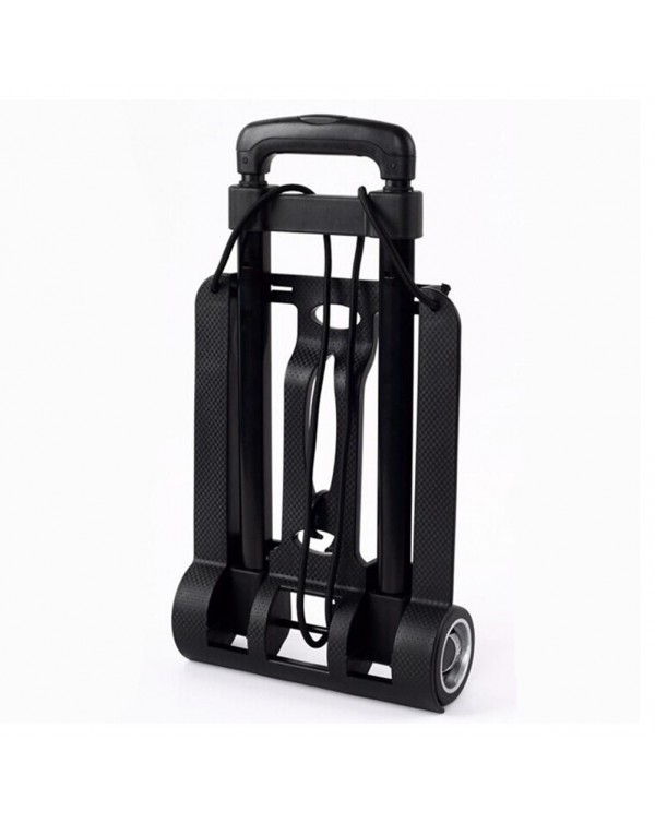 Foldable Travel Luggage Shopping Cart Trolley Folding Portable 25KG Black Hand