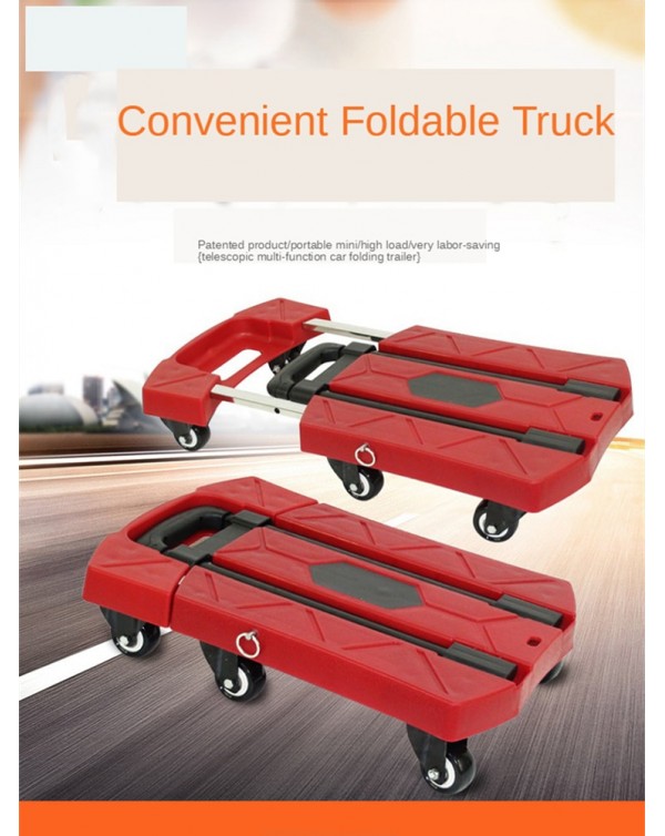 Functional Luggage Hand Truck Foldable Fashion Color Industrial Material Heavy Loading Capacity Luggage Cart Dolly