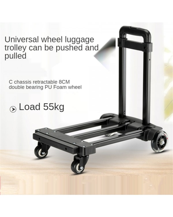 Garden Tools Truck Cart Personal 150 lb Capacity Aluminum Folding Hand Truck with Storage Bag for Transport Shopping Cart
