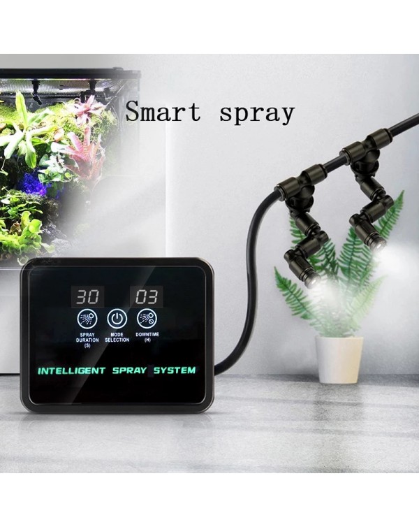 FROGBRO Intelligent Reptile Terrariums Fogger Water Humidifier Timer Automatic Watering Indoor Mist Spray System Kits Sprinkler