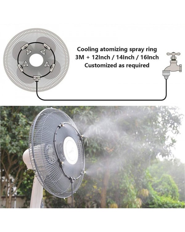 Garden Spray Portable Mist fan ring water mist fog sprayer cooling irrigation system Gardening Plant Watering Yard Garden Tools