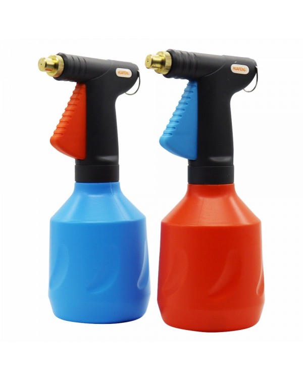 1Pc 680ML plastic Trigger sprayer Adjustable Copper nozzle Manual spray bottle Hand Pressure Air Compression Home Garden sprayer