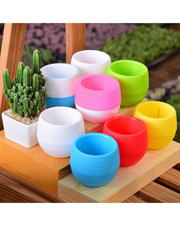 lovely Colorful flower pots planters for succulents indoor herb mini potted plants for office decoration garden home accessories