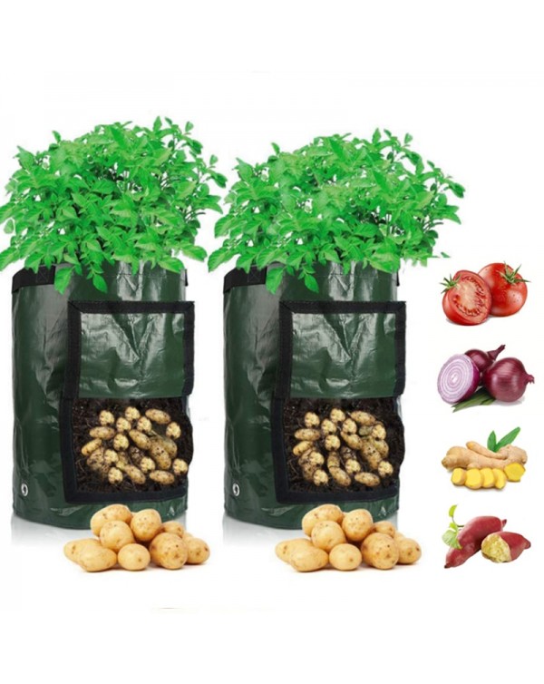 Potato Grow Bag PE Vegetable Onion Plant Bag with Handle Thickened Garden Carrot Taro Peanut Growing Bag