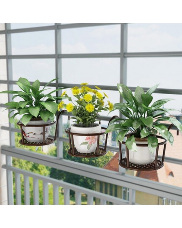 Versatile Lightweight Metal Plants Stand Plant Shelf Rack For Indoor Balcony Flower Stand Hanging Type Green Hanging Orchid