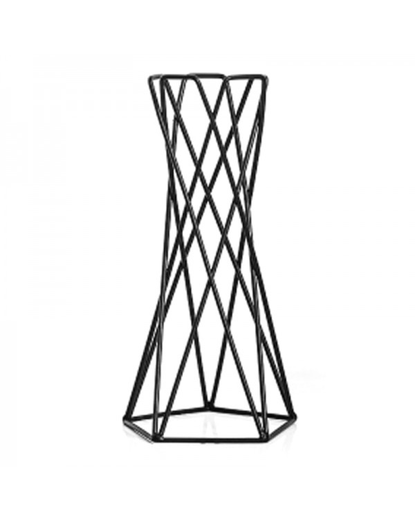 D08D Nordic Style Air Plant Holder Metal Flower Pot Stand Geometric Iron Tillandsia Holder Table Home Garden Ornaments