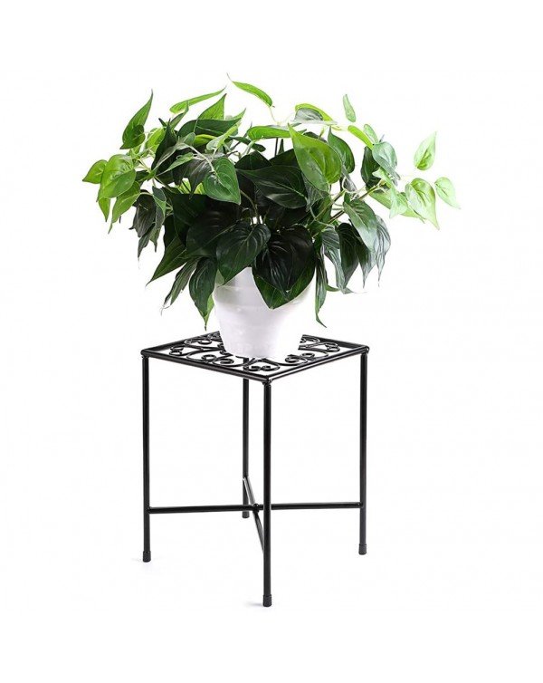 20.5*20.5*28cm Metal Flower Pot Basket Holder Indoor Outdoor Plant Stand Holders for Balcony Living Room Home Decor Pot Trays